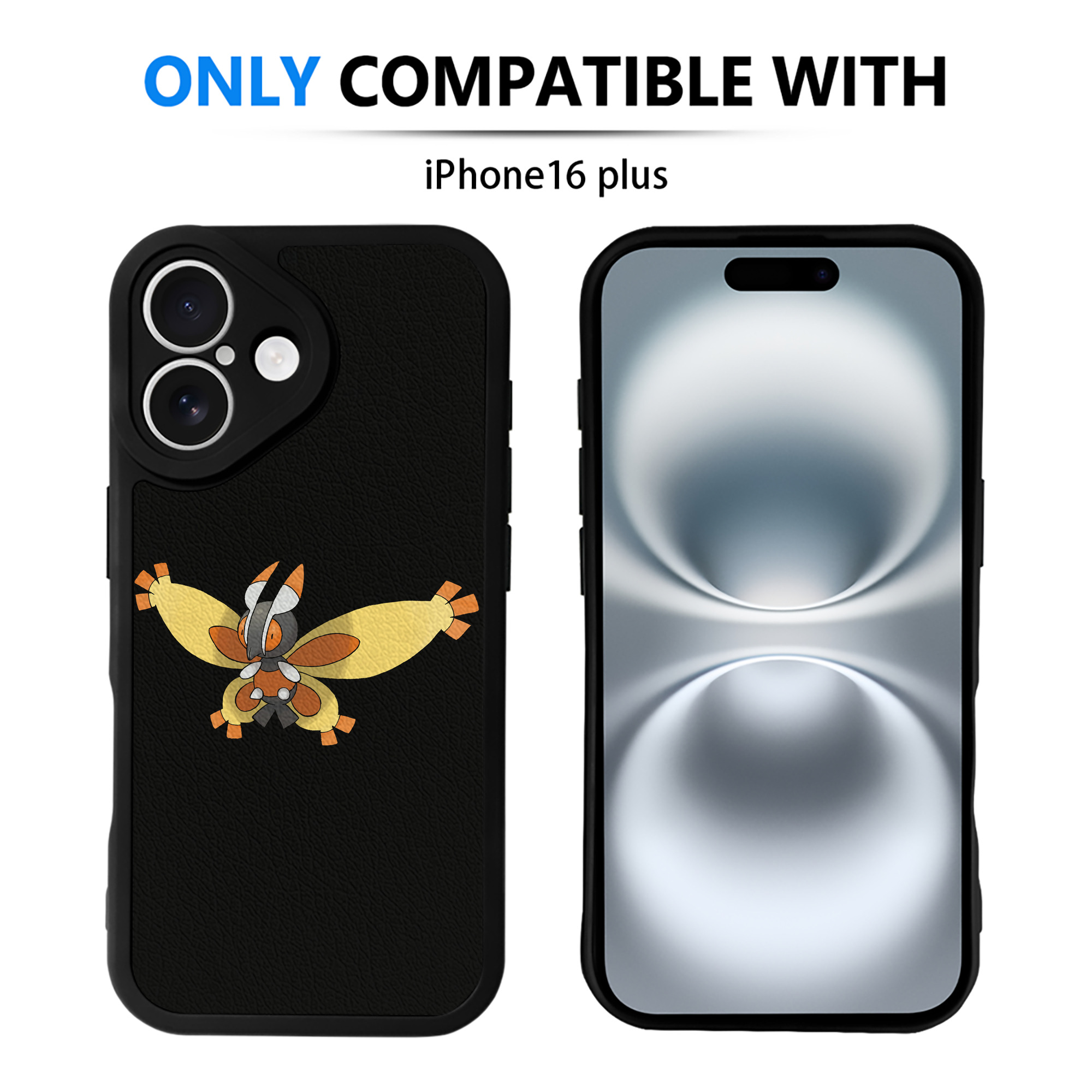 （画像用） ポケットモンスター Pokémon 【iPhone 16シリーズ対応】シリコンスマホケース（レザー調） 材質：シリコン